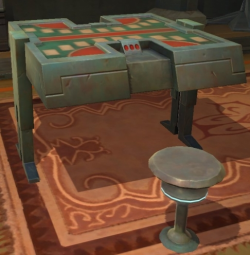 A Sabaac table in a cantina on Tatooine